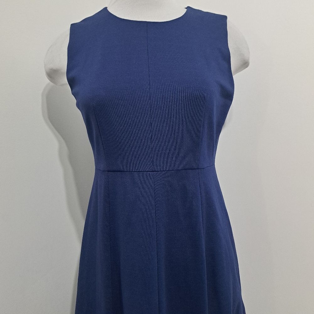 Kate Spade New York Sleeveless Ponte Drop Waist Office Siren Dress Sz 6 Navy - Picture 14 of 15